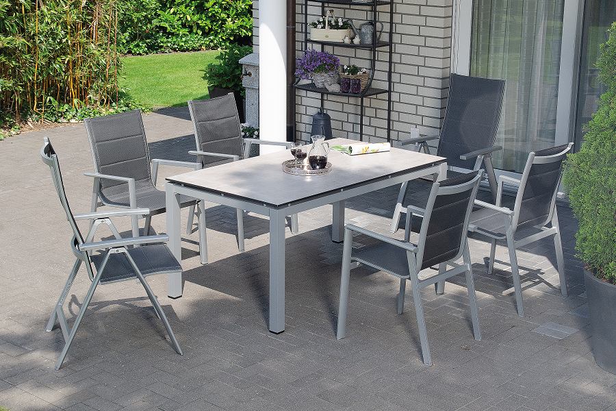 Gartenm�bel aus Alu, Edelstahl und Holz